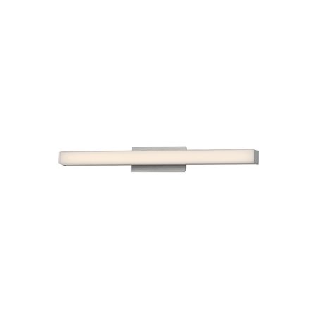 DWELED Brink 24" LED Bathroom Vanity or Wall Light 3-CCT 2700K-3000K-3500K Set to 3500K Brushed Aluminum WS-776